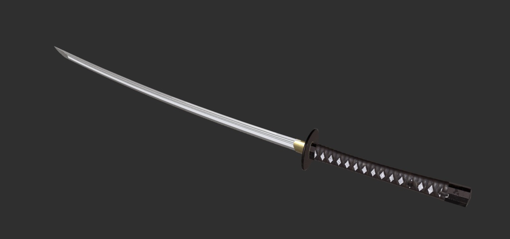 オリジナル打刀『亡斷貫』 小柄付き Boutanuki Katana with Kozuka Knife for VRC等