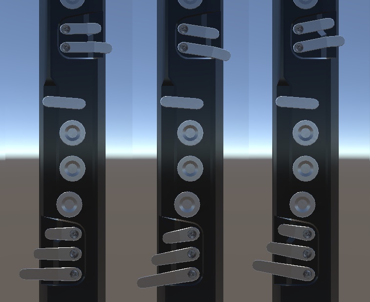 EWI Electronic Wind Instrument 3D model EWI3Dモデル