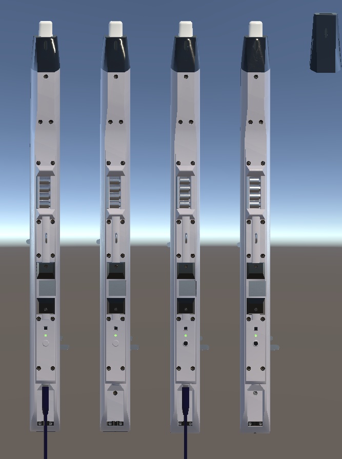 EWI Electronic Wind Instrument 3D model EWI3Dモデル