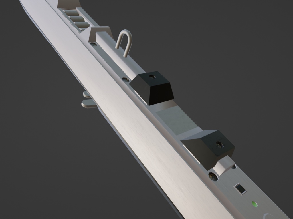 EWI Electronic Wind Instrument 3D model EWI3Dモデル