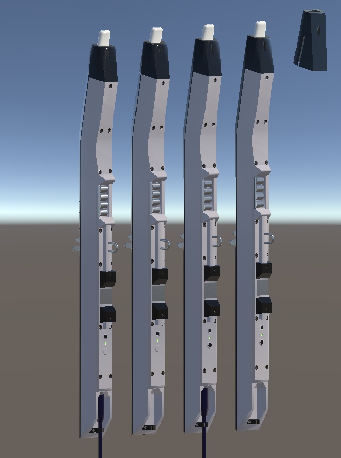 EWI Electronic Wind Instrument 3D model EWI3Dモデル