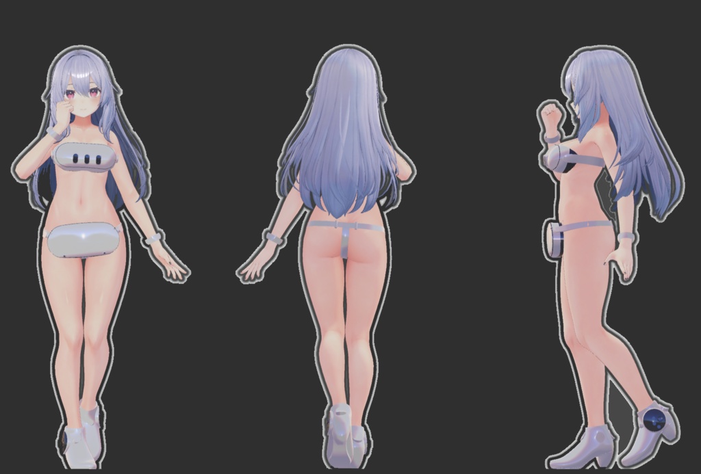 【7アバター対応】HumbleMarvelousDress Type-Q(ハンブルマーベラスドレス タイプQ)【MA設定済】【KIKYO】【Hakuu】【Manuka】【mao】【ririka】【mizuki】【rurune】【VRChat】