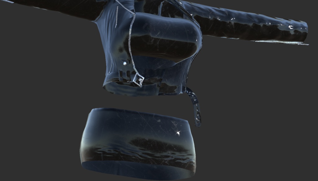 【3アバター対応】R.T.T.R.11Colors(ライダース チューブトップ タイトミニスカ リングブーツ マテリアル11色セット)【MA設定済】【KIKYO】【mizuki】【rurune】【VRChat】