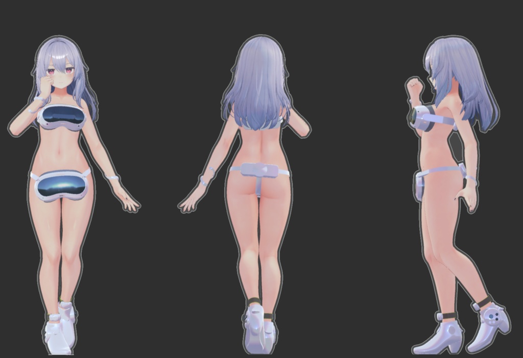 【7アバター対応】HumbleMarvelousDress Type-P(ハンブルマーベラスドレス タイプP)【MA設定済】【KIKYO】【Hakuu】【Manuka】【mao】【ririka】【mizuki】【rurune】【VRChat】