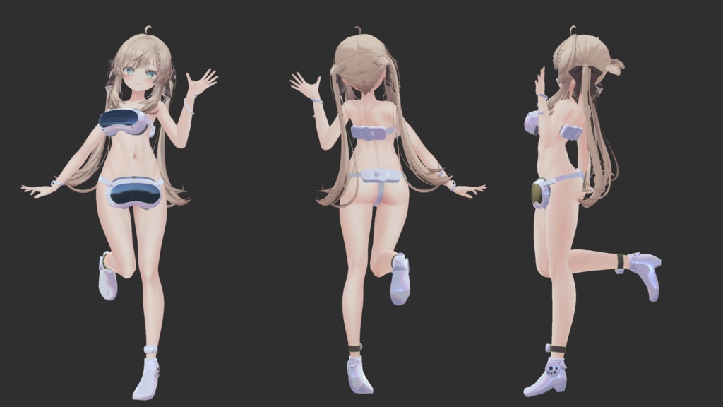 【7アバター対応】HumbleMarvelousDress Type-P(ハンブルマーベラスドレス タイプP)【MA設定済】【KIKYO】【Hakuu】【Manuka】【mao】【ririka】【mizuki】【rurune】【VRChat】