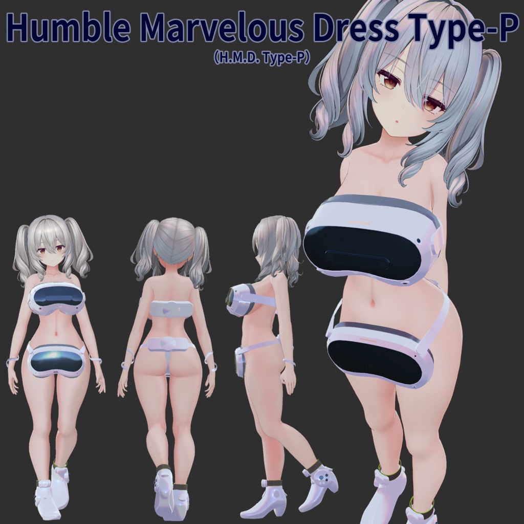 【9アバター対応】HumbleMarvelousDress Type-P(ハンブルマーベラスドレス タイプP)【MA設定済】【KIKYO】【Hakuu】【Manuka】【mao】【ririka】【mizuki】【rurune】【Chocolatta】【Milltina】【VRChat】