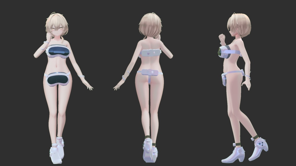 【7アバター対応】HumbleMarvelousDress Type-P(ハンブルマーベラスドレス タイプP)【MA設定済】【KIKYO】【Hakuu】【Manuka】【mao】【ririka】【mizuki】【rurune】【VRChat】