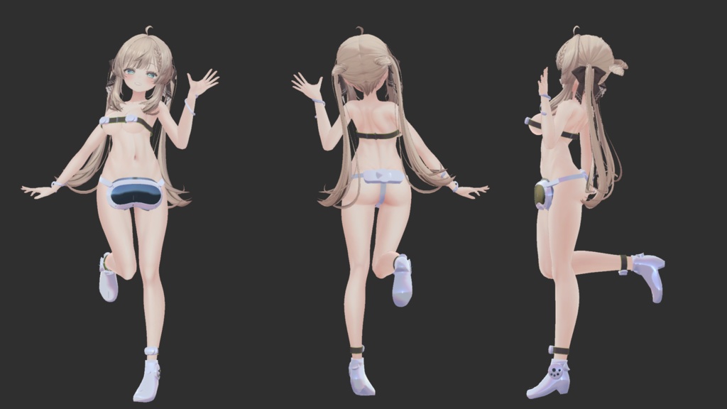 【7アバター対応】HumbleMarvelousDress Type-P(ハンブルマーベラスドレス タイプP)【MA設定済】【KIKYO】【Hakuu】【Manuka】【mao】【ririka】【mizuki】【rurune】【VRChat】