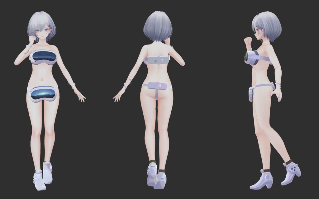 【7アバター対応】HumbleMarvelousDress Type-P(ハンブルマーベラスドレス タイプP)【MA設定済】【KIKYO】【Hakuu】【Manuka】【mao】【ririka】【mizuki】【rurune】【VRChat】