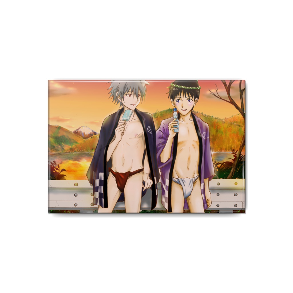 エヴァンゲリオン褌缶バッジ