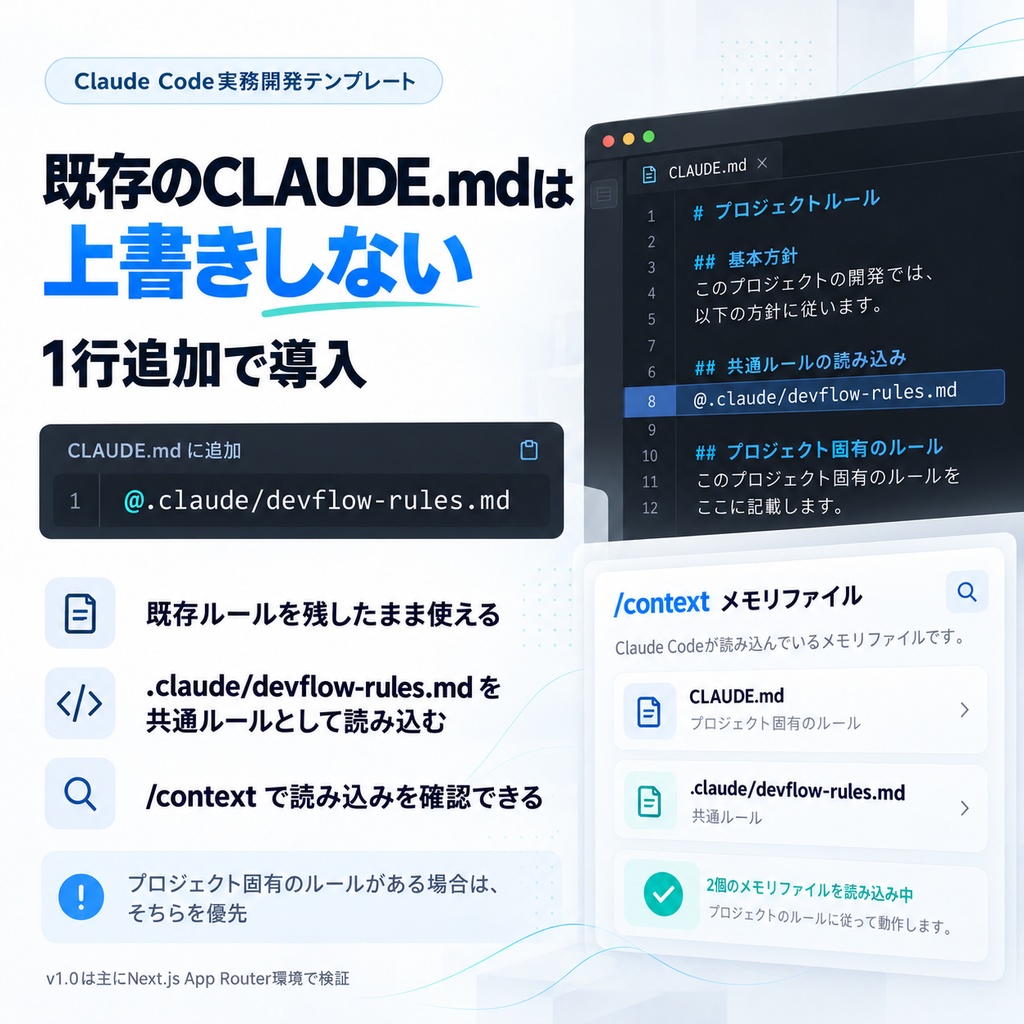 DevFlow Kit|Claude Code開発テンプレート