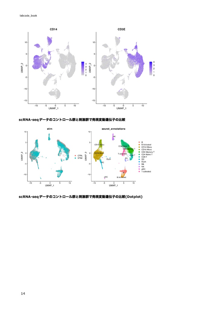 【初心者向け】公共データを用いたSingle Cell RNA-seq解析 ~Rで始めるSingle Cell RNA-seq解析~