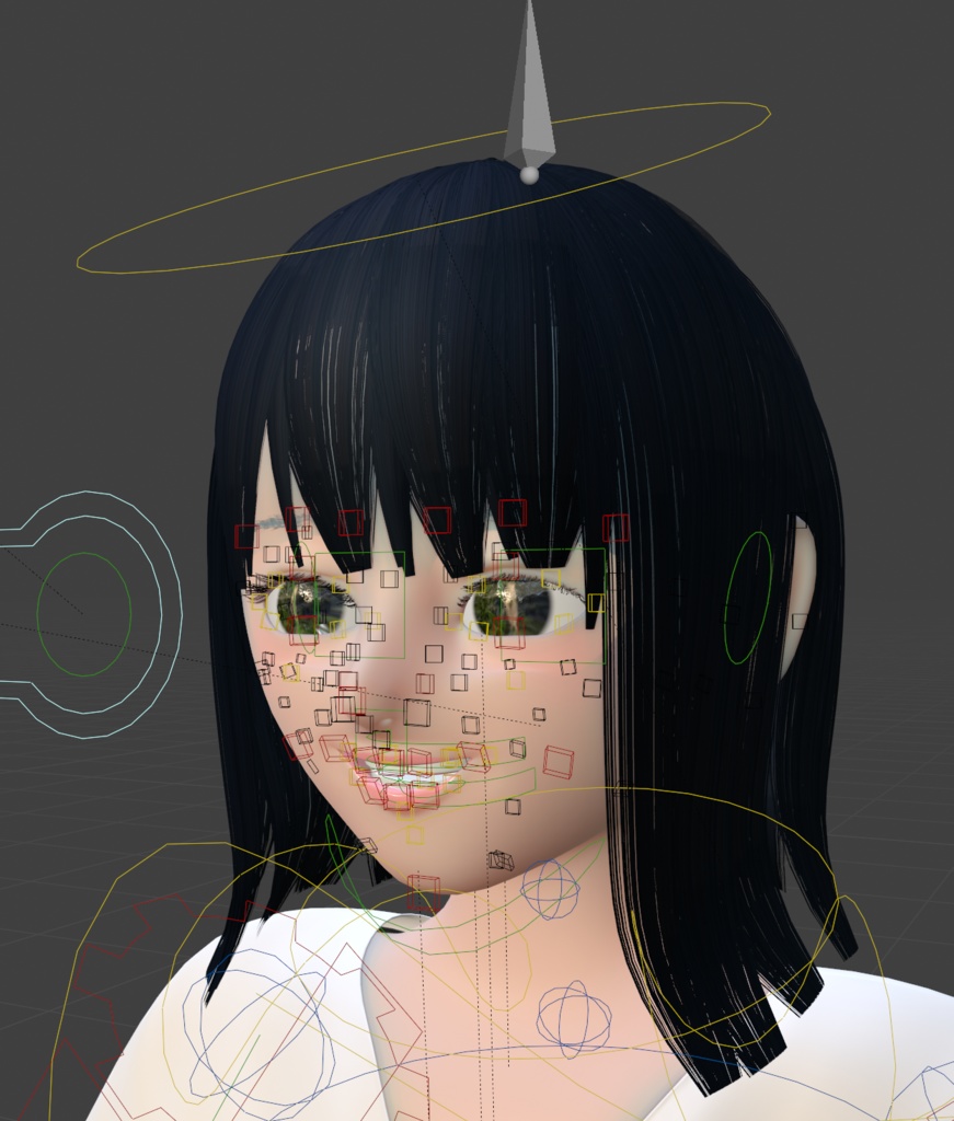 ディズニーCG風の人(動かせる)(Blender)(人間モデル)