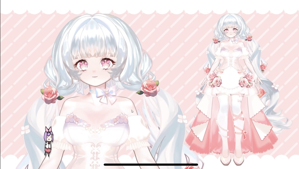 【VTS対応】汎用モデル:薔薇の聖女