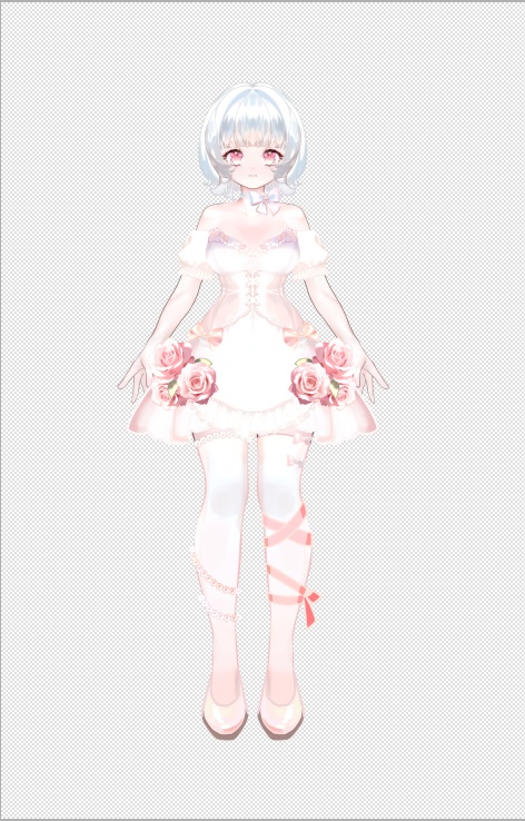 【VTS対応】汎用モデル:薔薇の聖女