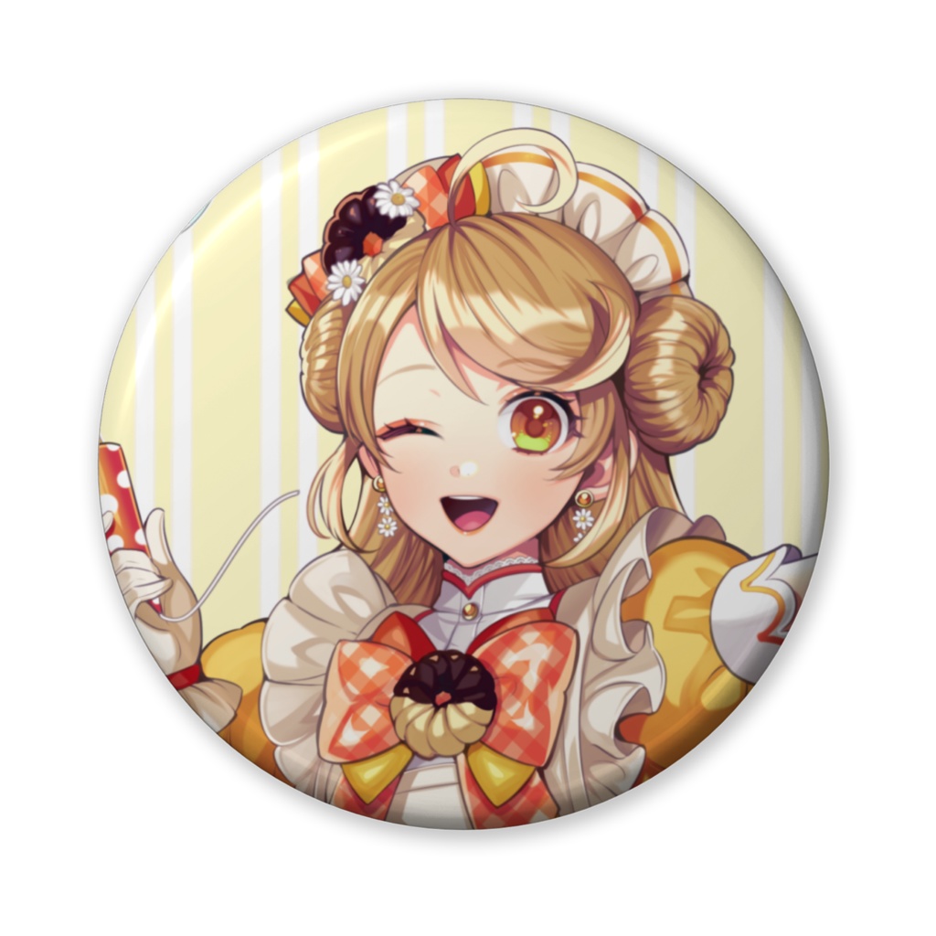 【受注生産】来浦ふれん　活動１周年記念　缶バッジ ウィンクver. 56mm