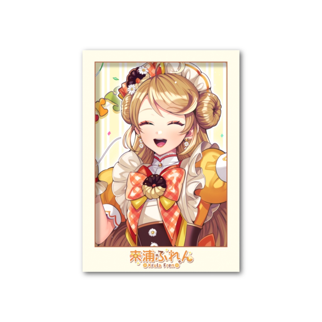 【受注生産】来浦ふれん　活動１周年記念　フォト風カード 縦ver. 89×63mm