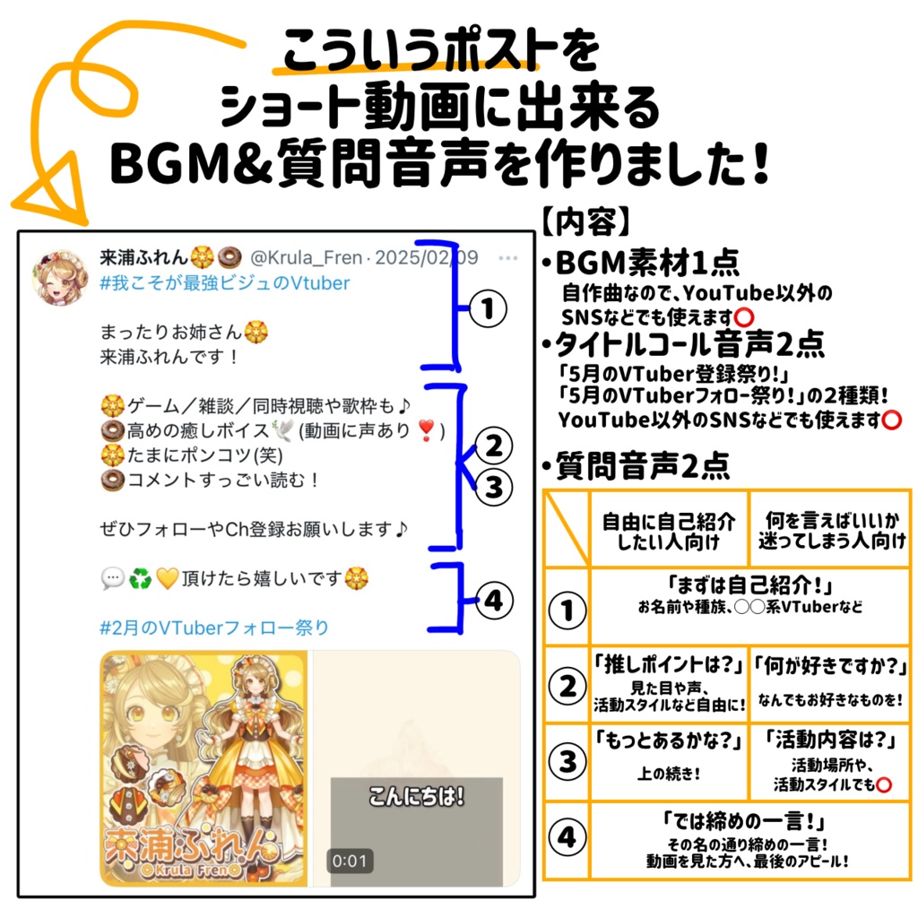 【VTuber向け】5月のVTuber登録祭り素材