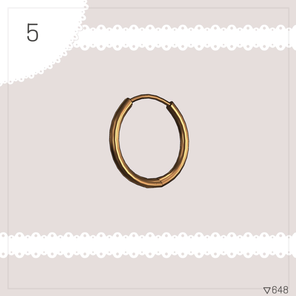 【3Dモデル】PB対応/ピアス20個セット