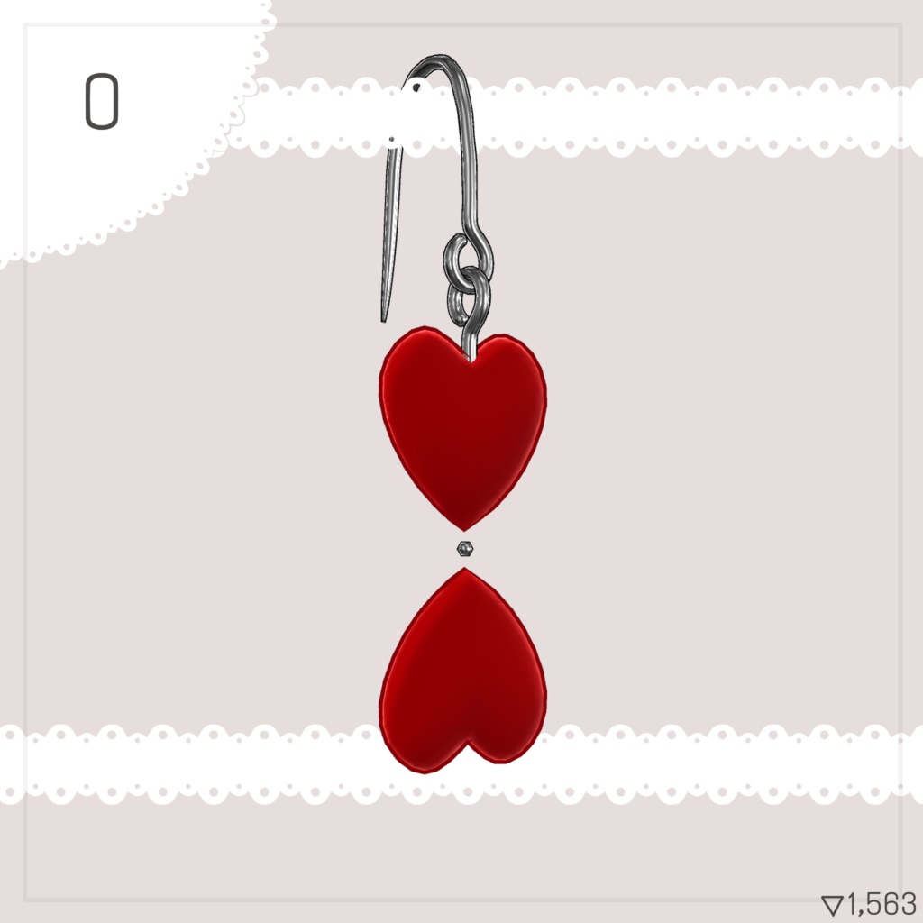 【3Dモデル】PB対応/ピアス20個セット