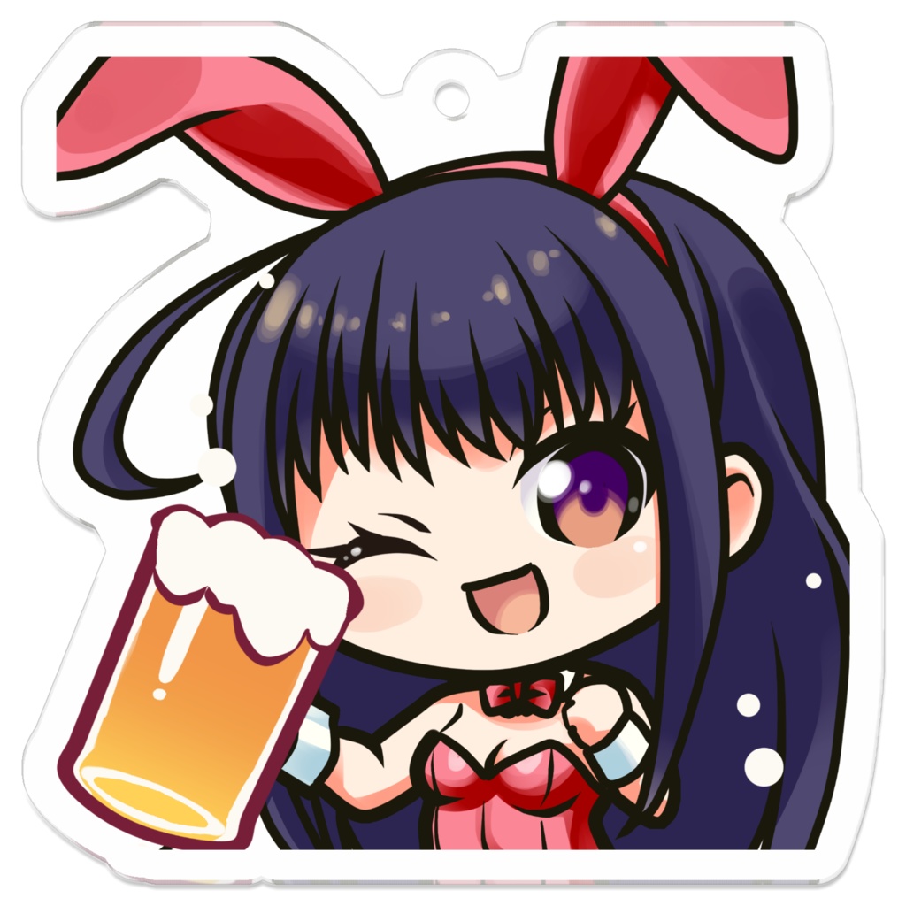 SDうさぎ姉さん「乾杯!アクキー」