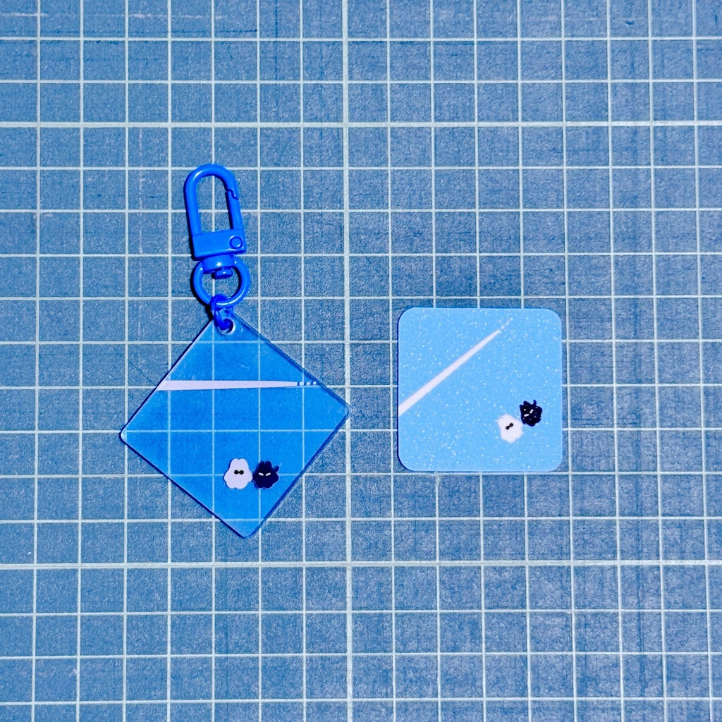 両面アクキーとキラキラステッカーセット