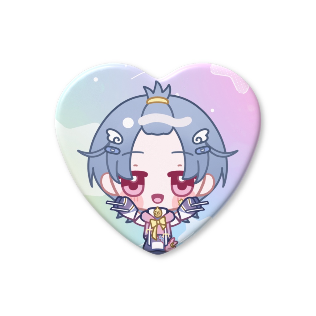 夢月リト生誕グッズ ver.2025 【ハート缶バッジ】