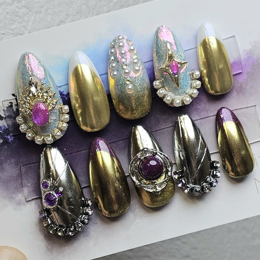 非公式 第五人格 芸者 永夜のオーロラ ネイルチップ