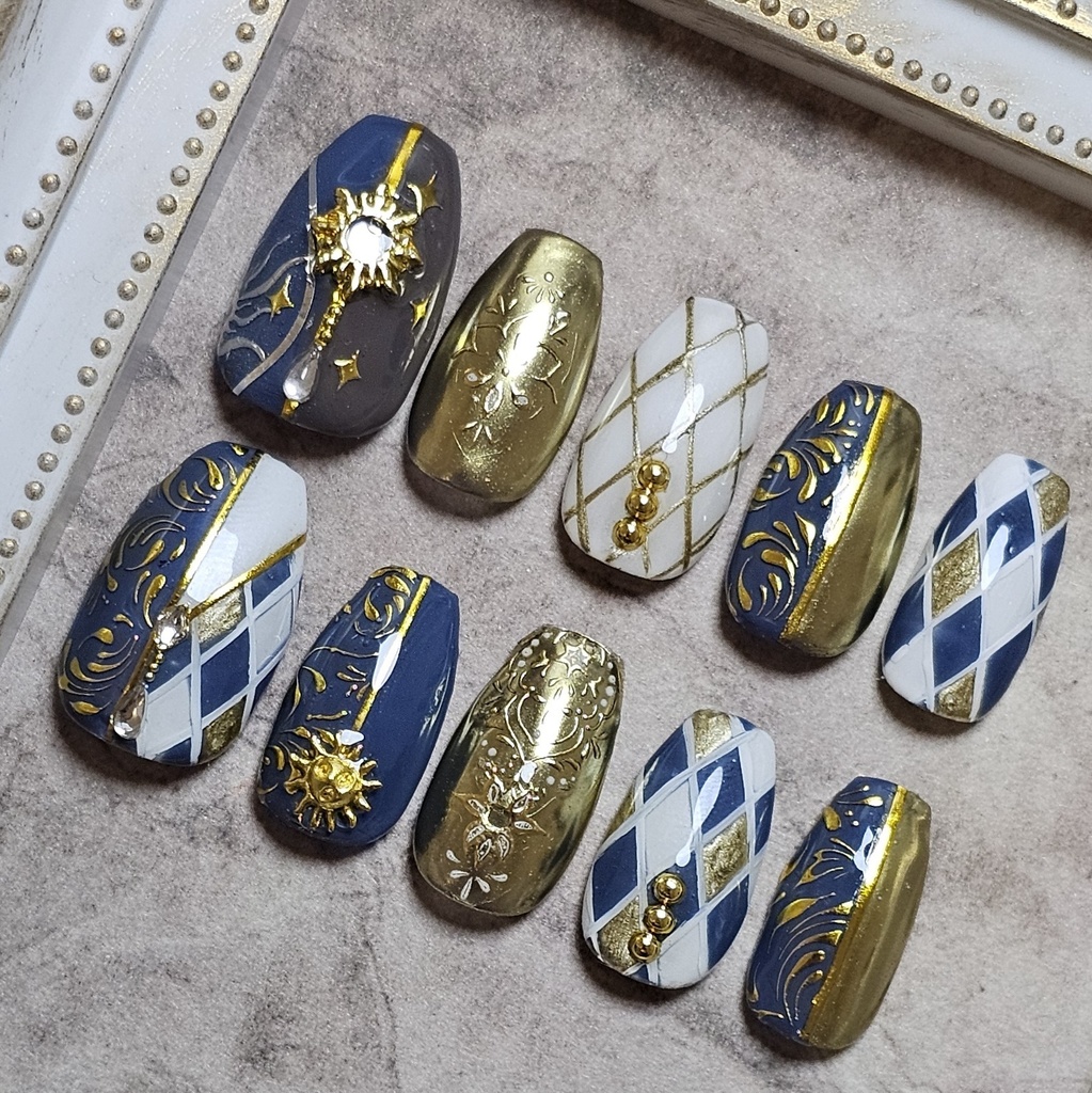 非公式 第五人格 泣きピエロ 燃え尽きた太陽 ネイルチップ