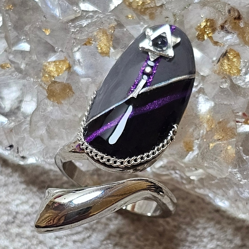 非公式 にじさんじ 長尾景  ネイルリング