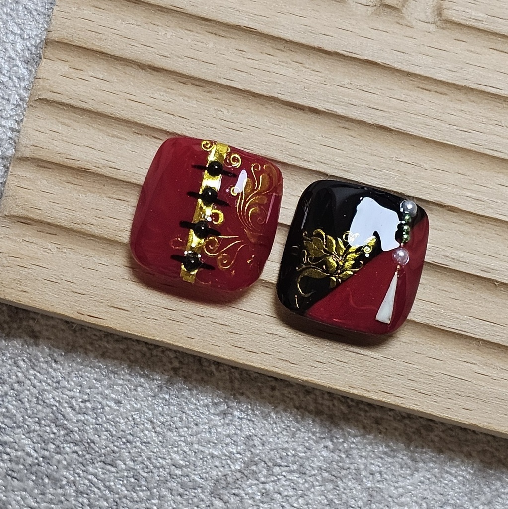 非公式 にじさんじ ROF-MAO 四神 フットネイルチップ