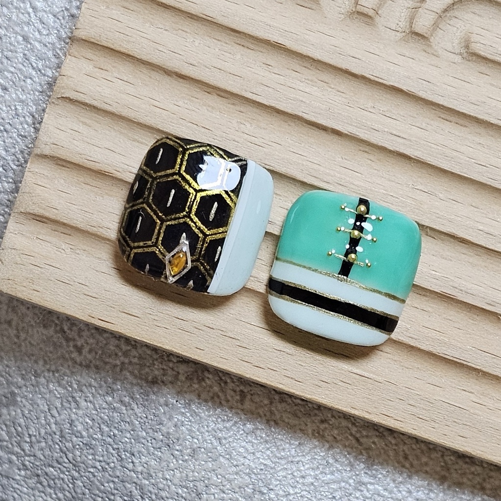 非公式 にじさんじ ROF-MAO 四神 フットネイルチップ