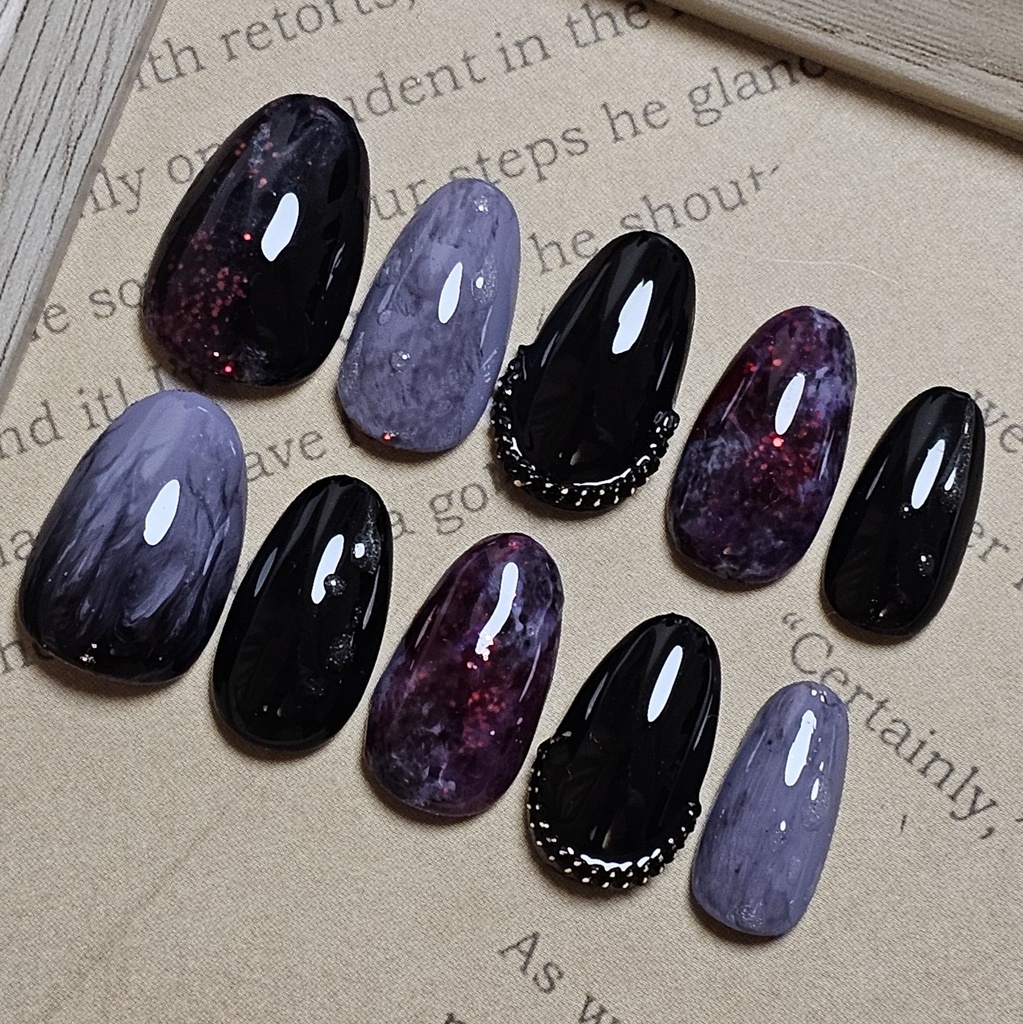 非公式 第五人格 足萎えの羊 灰の雲 ネイルチップ