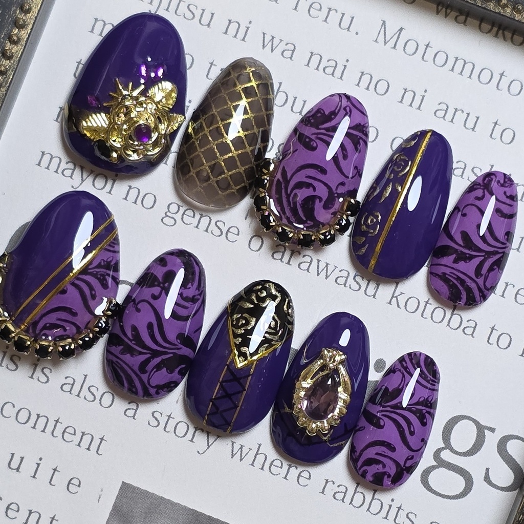 非公式 第五人格 血の女王 バロネス・ダイヤ ネイルチップ