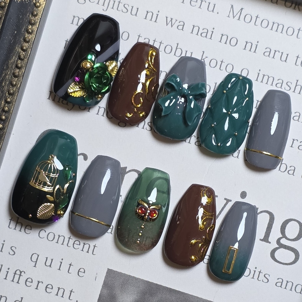 非公式 第五人格 彫刻師 動物の魔女 ネイルチップ