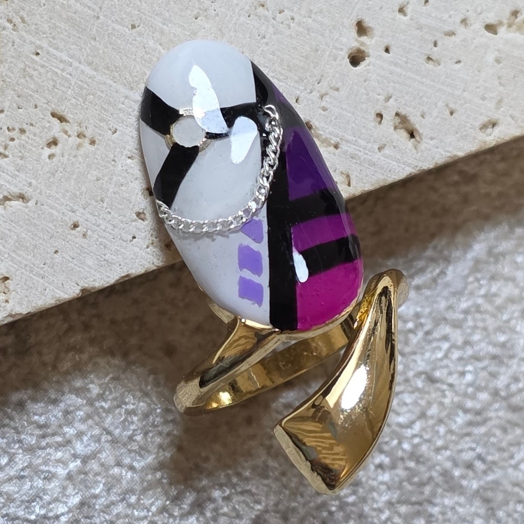 非公式 にじさんじ 渡会雲雀 ネイルリング