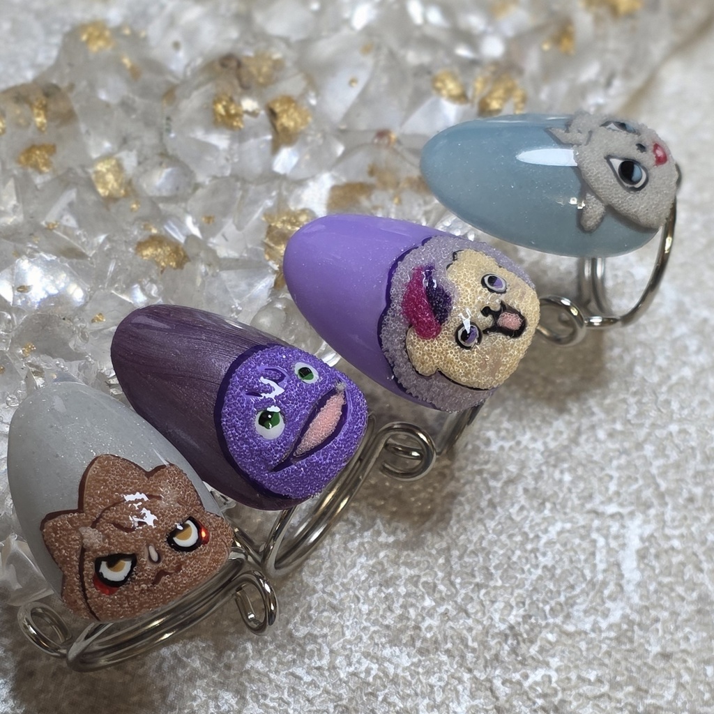 非公式 にじさんじ ろふまる ネイルリング