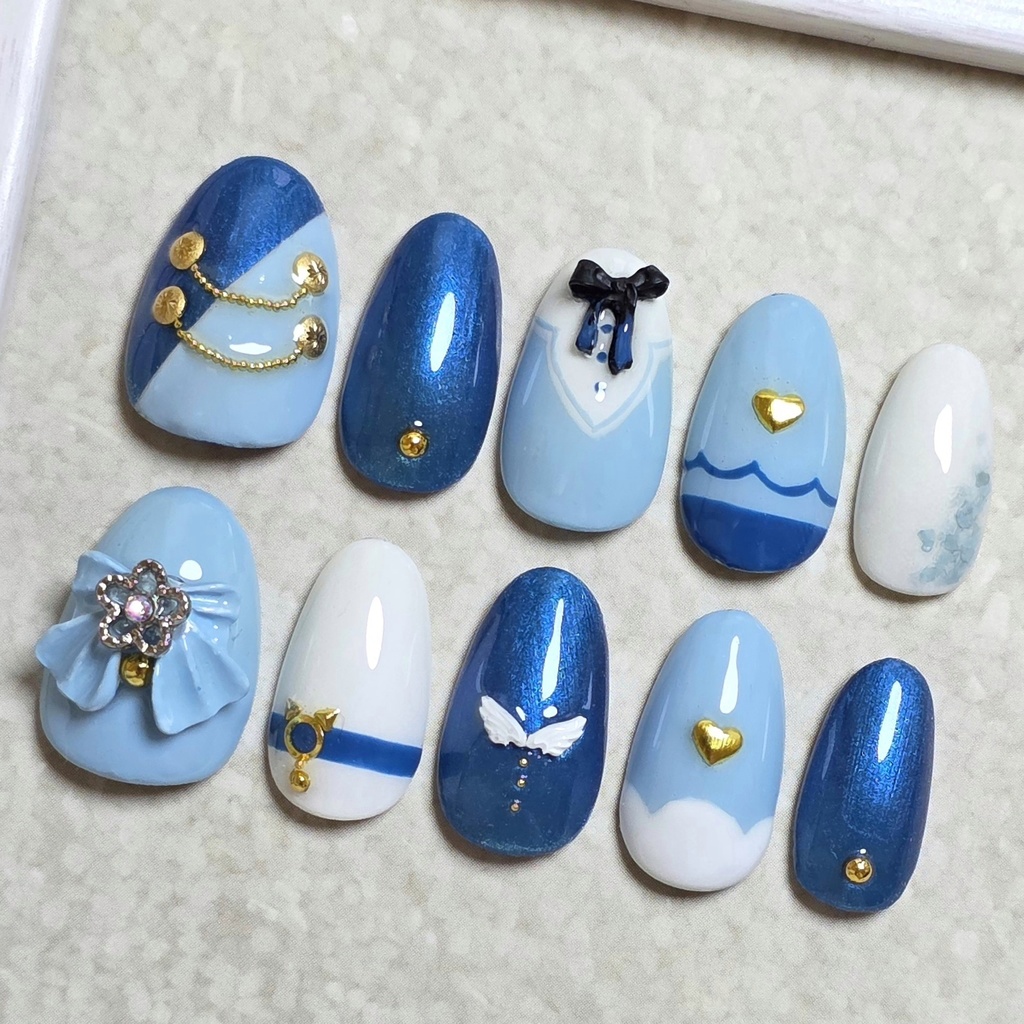 非公式 にじさんじ 天宮こころ ネイルチップ