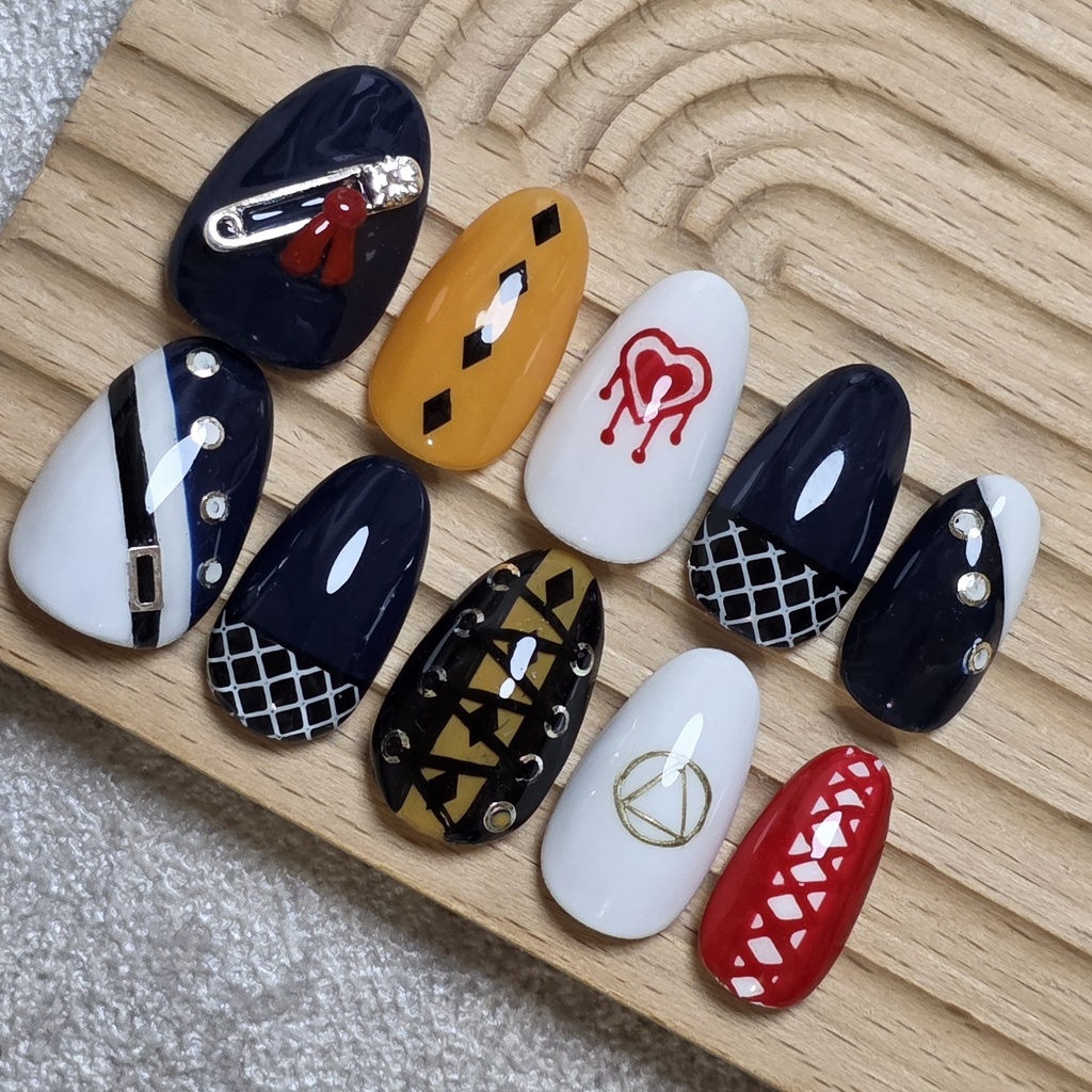 非公式 にじさんじ ましろ爻 ネイルチップ