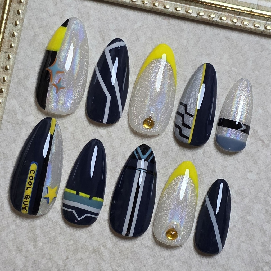 非公式 にじさんじ ユウ Q.ウィルソン ネイルチップ