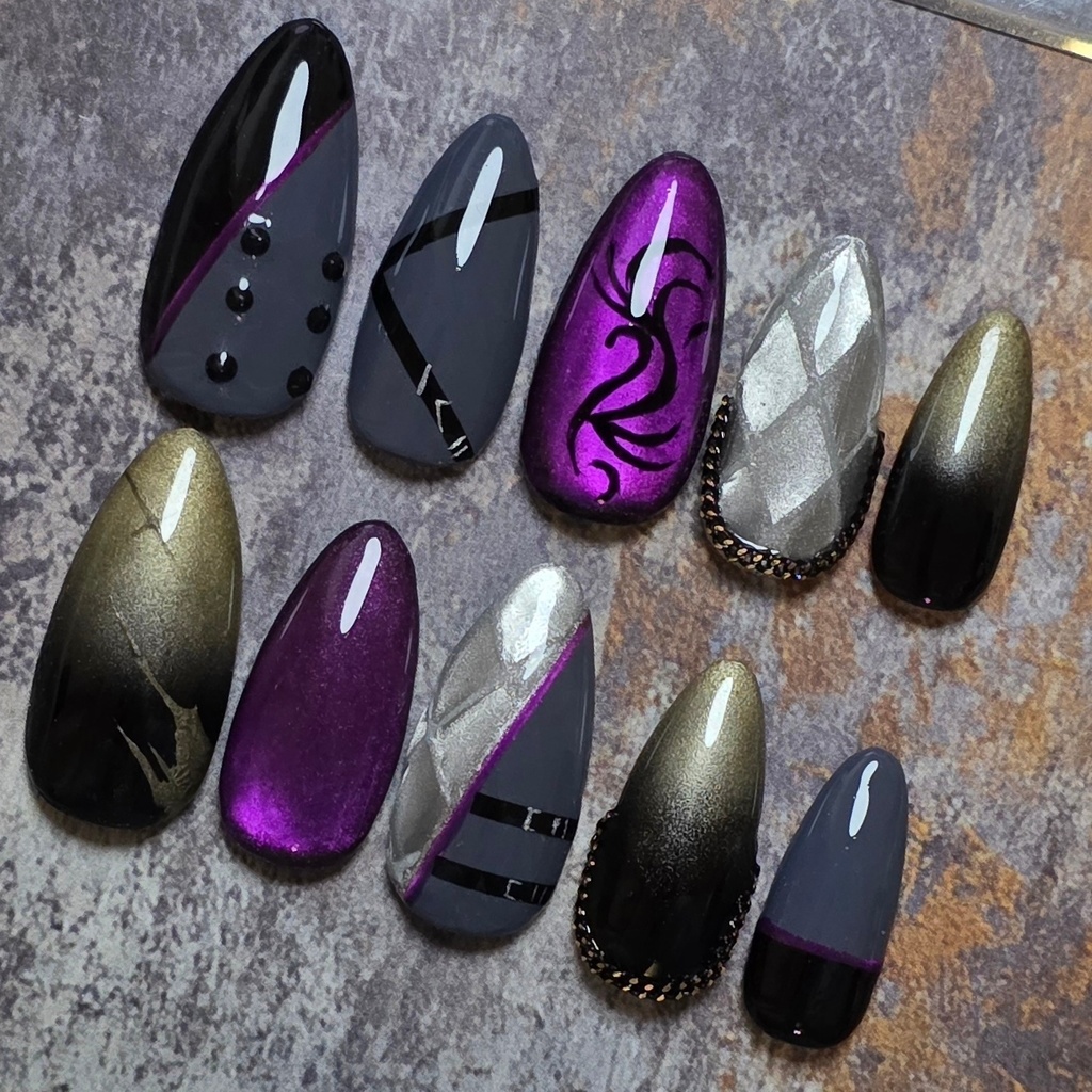 非公式 にじさんじ ベンタクロウ ブリンガー ネイルチップ