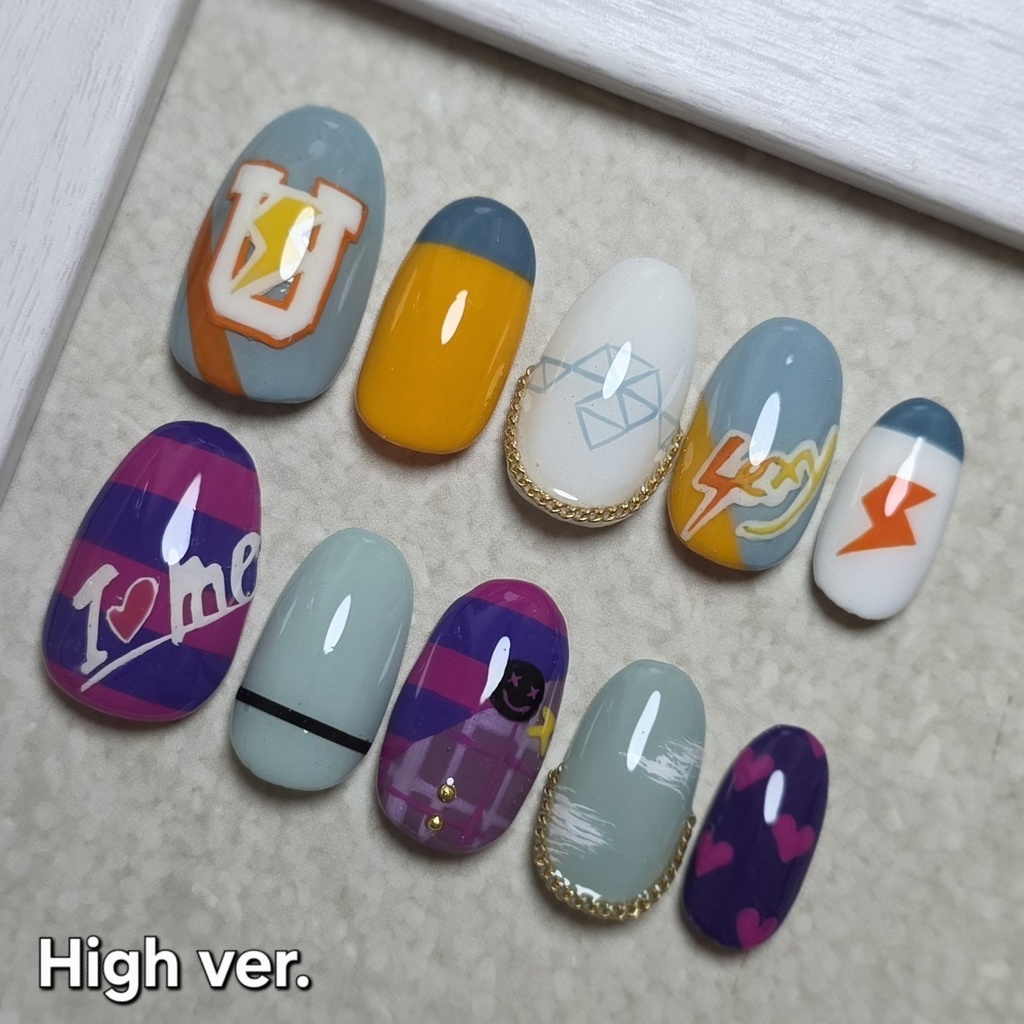 非公式 にじさんじ リトテツ ネイルチップ