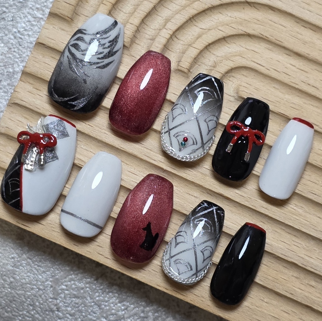 非公式 にじさんじ ローレン・イロアス 和服衣装 ネイルチップ