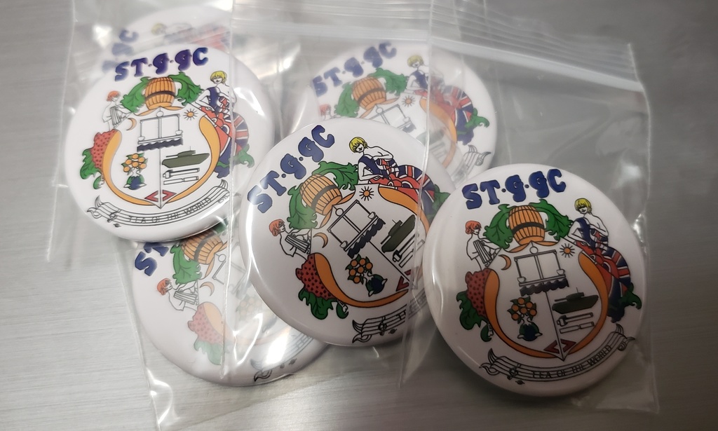 オレンジペコ Tシャツ ホワイト Lサイズ(缶バッジ付き)