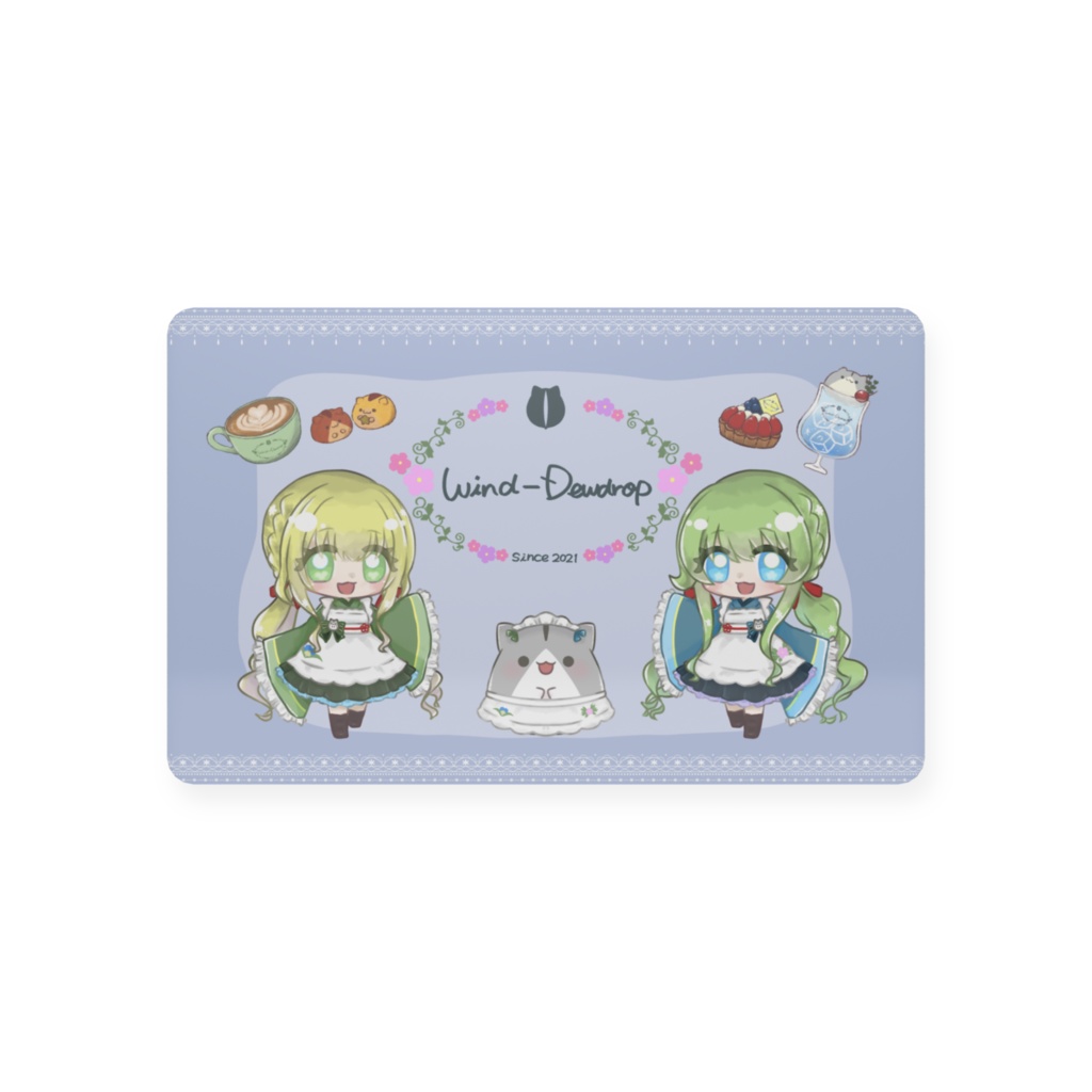 『Cafe *＊Wind-Dewdrop＊*』ショップカード風プラスチックカード