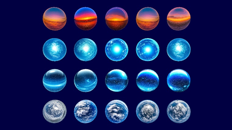 【無料あり】空MatCapパック20種類詰め合わせ Vol.1 【商用利用可】