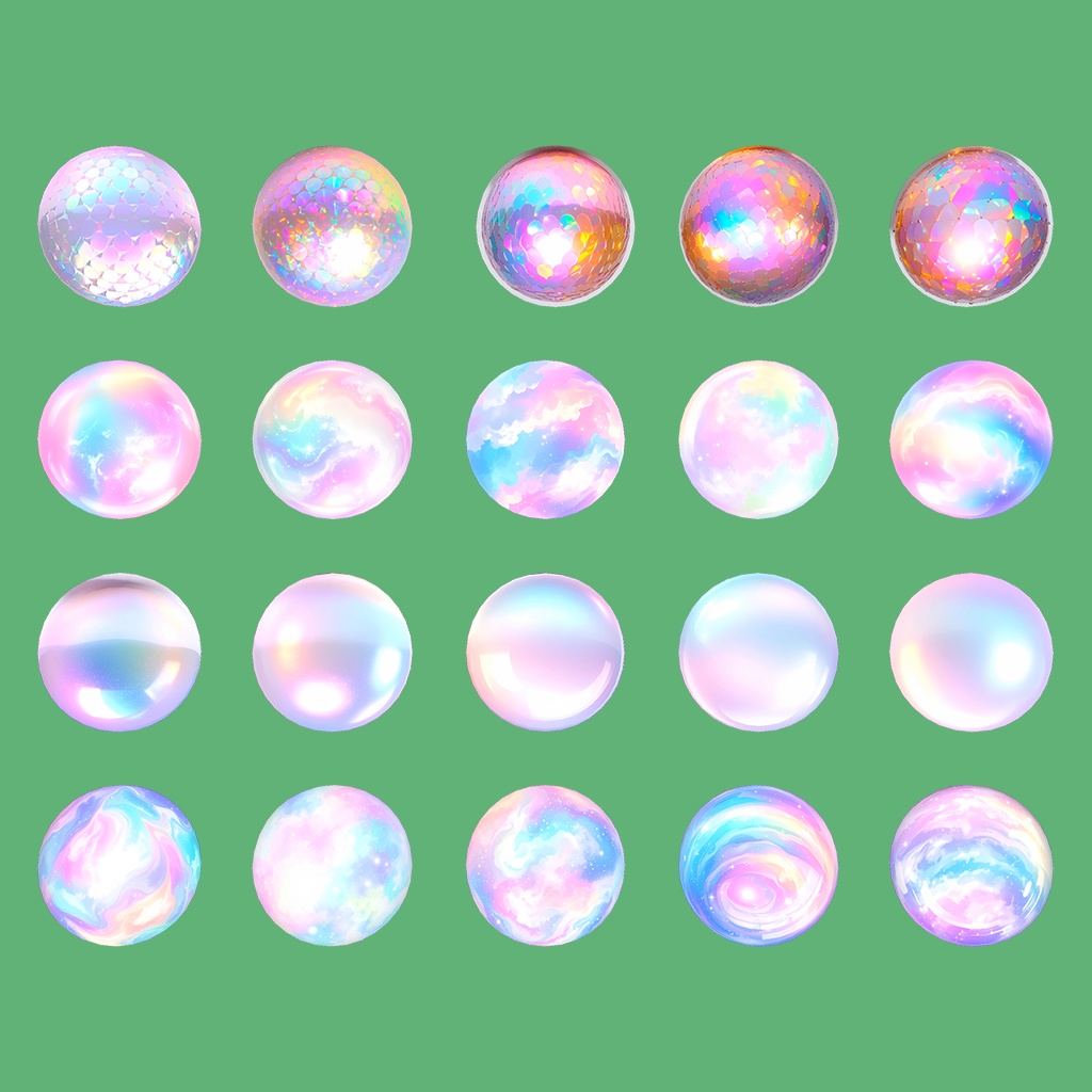 【無料あり】夢色MatCapパック24種類詰め合わせ Vol.1 【商用利用可】