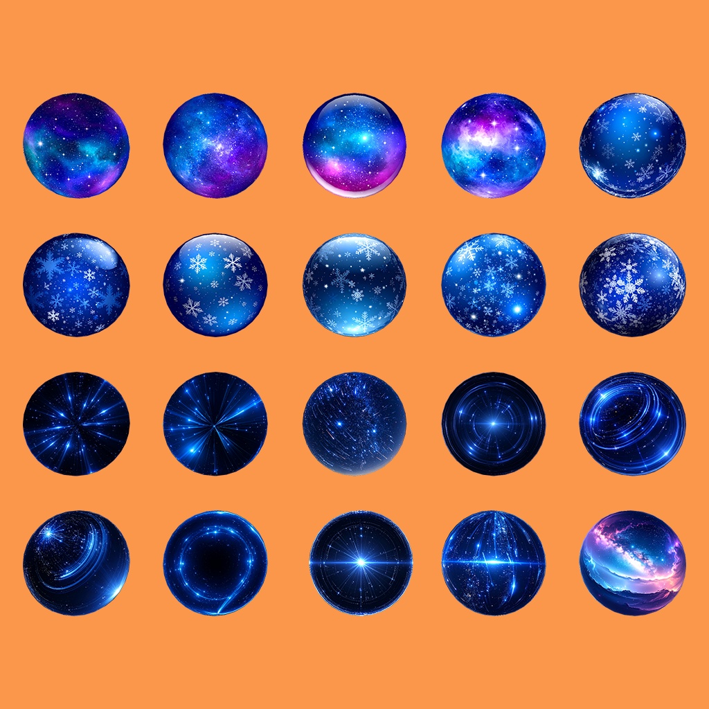 【無料あり】夜空色MatCapパック62種類詰め合わせ Vol.1 【商用利用可】