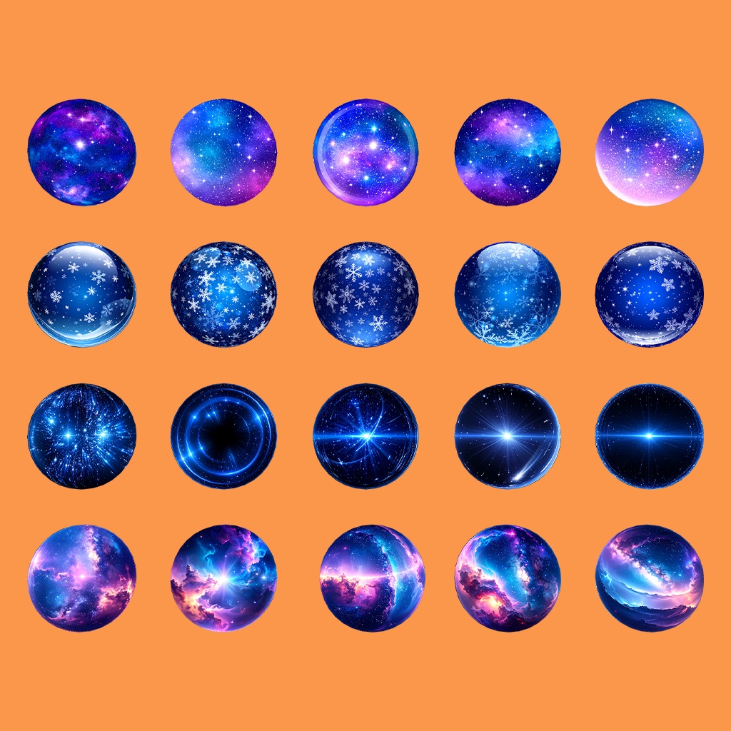 【無料あり】夜空色MatCapパック62種類詰め合わせ Vol.1 【商用利用可】