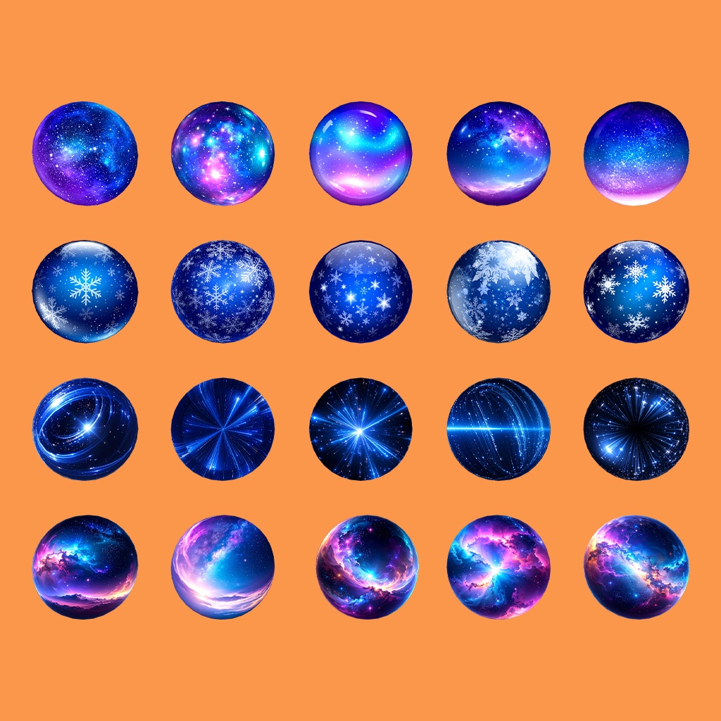 【無料あり】夜空色MatCapパック62種類詰め合わせ Vol.1 【商用利用可】